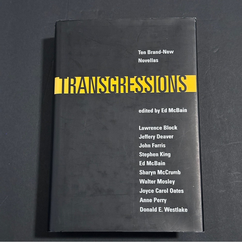 Transgressions - Edited by Ed McBain | Mystery Anthology | Hardcover Book
